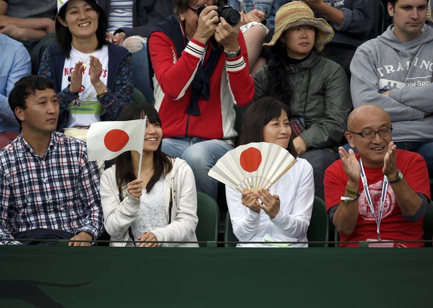 I tifosi giapponesi accorsi per sostenere il loro beniamino (Reuters)